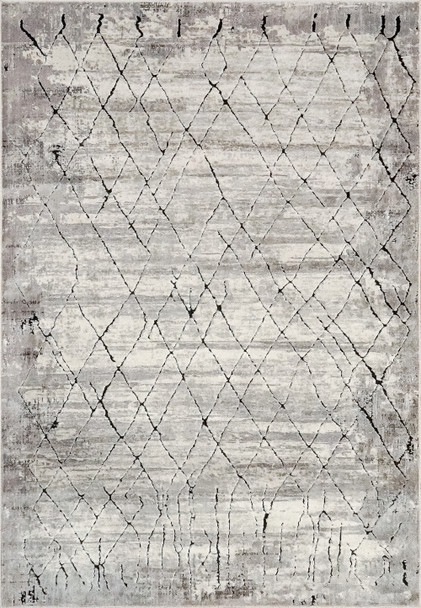 Dynamic Scout Machine-made 1689 Ivory/grey Area Rugs