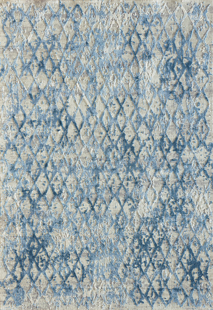 Dynamic Quartz Machine-made 27039 Ivory/blue Area Rugs