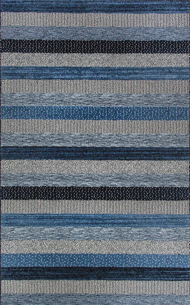 Dynamic Infinity Machine-made 32743 Blue Area Rugs