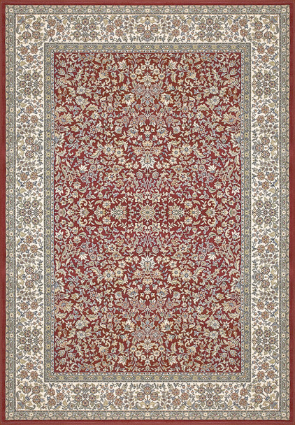Dynamic Ancient Garden Machine-made 57078 Red/ivory Area Rugs