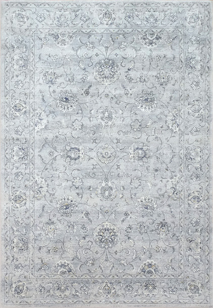 Dynamic Ancient Garden Machine-made 57126 Silver/grey Area Rugs