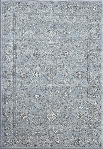 Dynamic Ancient Garden Machine-made 57136 Steel Blue/cream Area Rugs