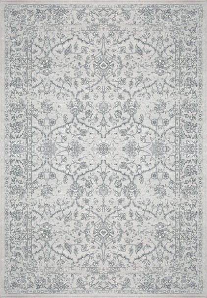 Dynamic Ancient Garden Machine-made 57136 Silver/grey Area Rugs