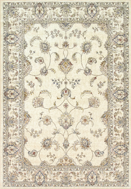 Dynamic Ancient Garden Machine-made 57159 Ivory Area Rugs