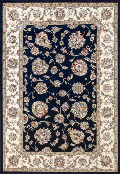 Dynamic Ancient Garden Machine-made 57365 Blue/ivory Area Rugs