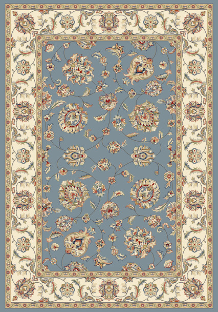 Dynamic Ancient Garden Machine-made 57365 Lt.blue/ivory Area Rugs