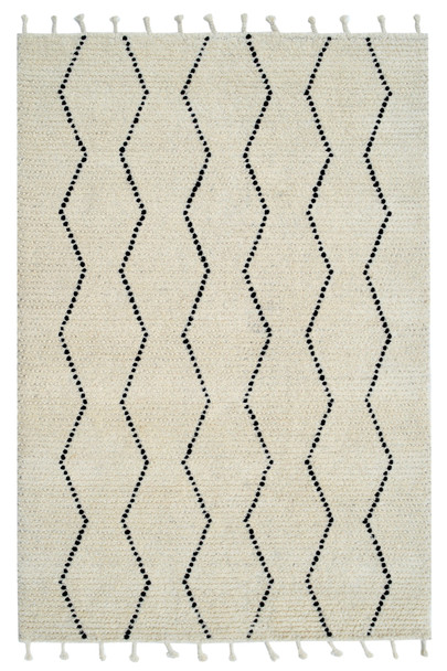 Dynamic Celestial Handmade 6950 Ivory/black Area Rugs