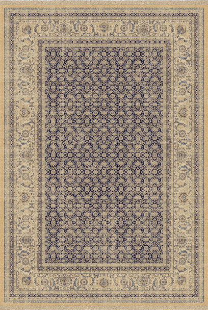 Dynamic Brilliant Machine-made 72407 Navy Area Rugs