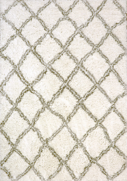 Dynamic Nordic Machine-made 7432 White/silver Area Rugs