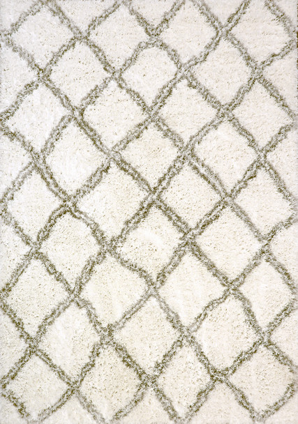 Dynamic Nordic Machine-made 7432 White/silver Area Rugs