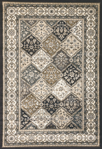 Dynamic Yazd Machine-made 8471 Grey/ivory Area Rugs