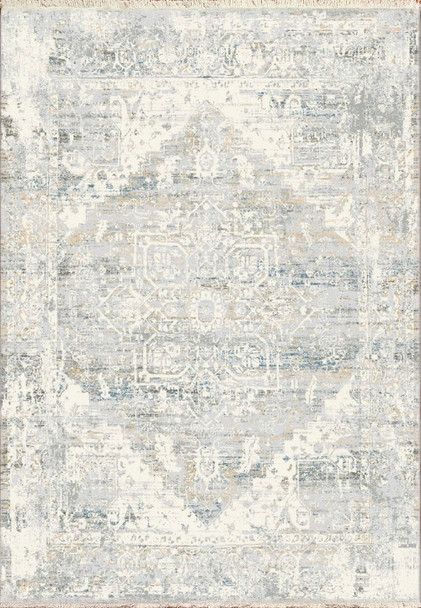 Dynamic Eternal Machine-made 9660 Ivory/blue Area Rugs