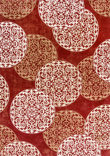 Dynamic Melody Machine-made 985014 Red Area Rugs