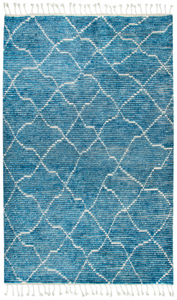 Rizzy Home Berkley BK993A Diamonds/lines Hand-knotted Area Rugs