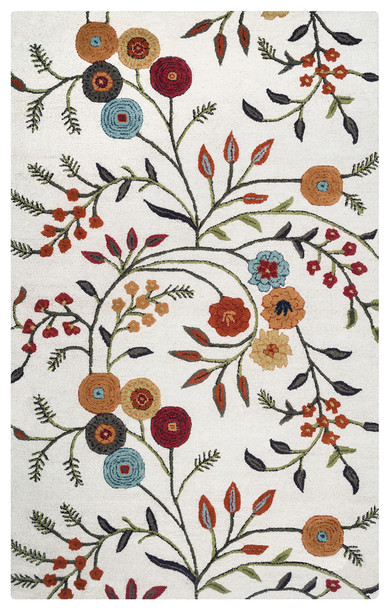Rizzy Home Dimensions DI1466 Floral Hand Tufted Area Rugs