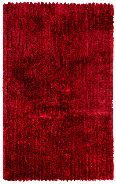 Rizzy Home Dora DRA103 Striped Shag Tufted Area Rugs