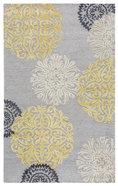 Rizzy Home Eden Harbor EH8639 Medallion Hand Tufted Area Rugs