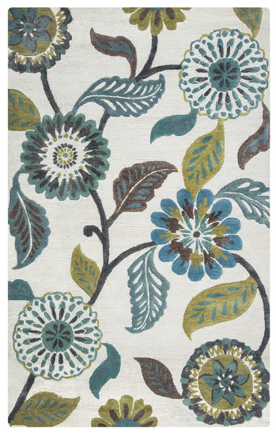 Rizzy Home Eden Harbor EH8642 Floral Hand Tufted Area Rugs