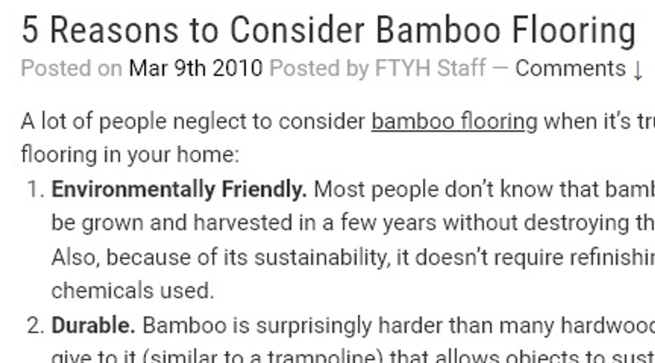 5 Reasons to Consider Bamboo Flooring Floors To Your Home