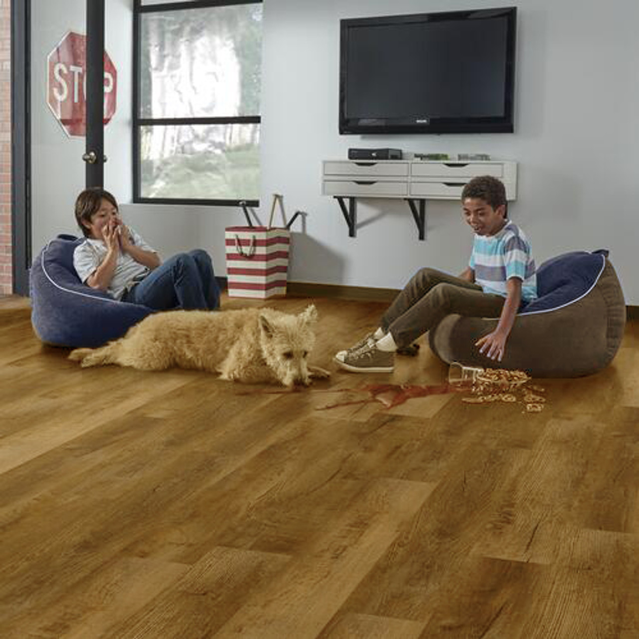 White LVT Vinyl Click Plank Flooring - 4.2mm Thick - Water Resistance - 25  Years Warranty