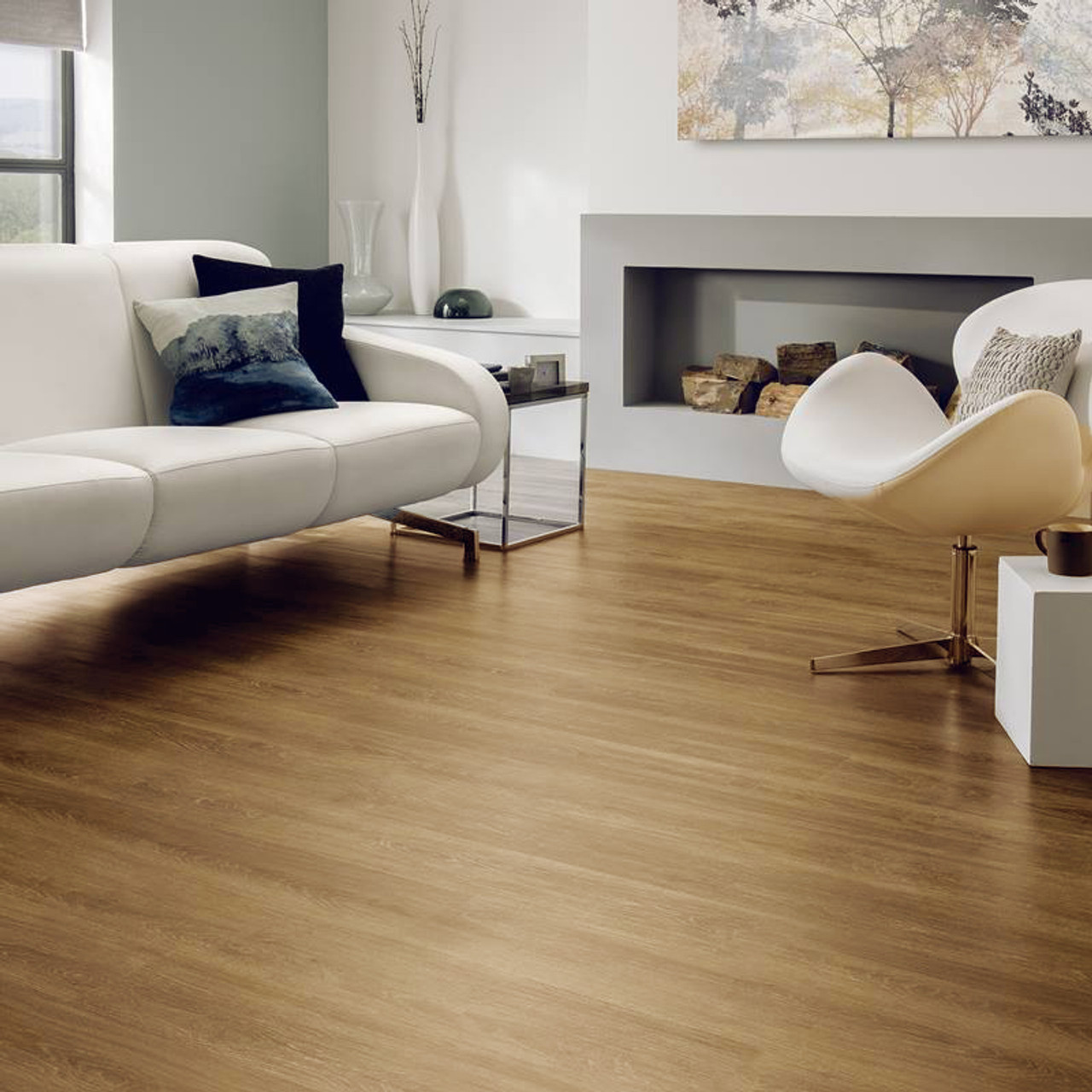 White LVT Vinyl Click Plank Flooring - 4.2mm Thick - Water Resistance - 25  Years Warranty