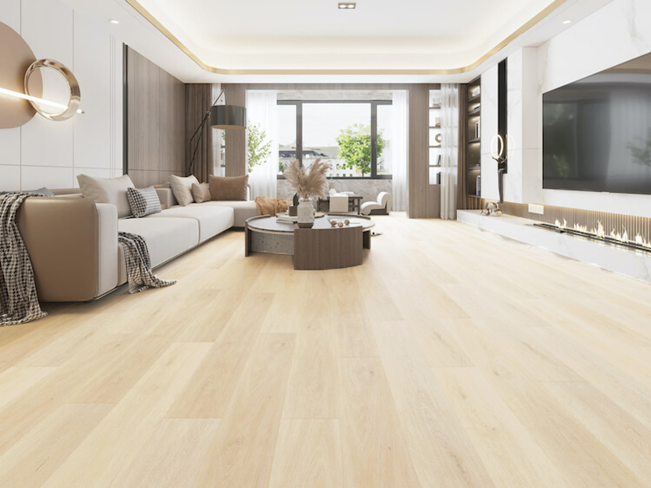 Master Design Sun Valley Oak SPC Rigid Core Waterproof Flooring 9 x 60  Waterproof Luxury Vinyl Plank Flooring 81184 SQFT Price : 2.99