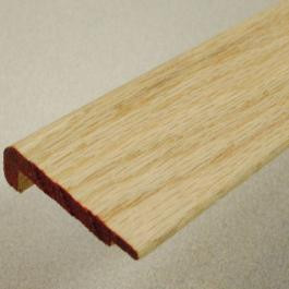 Thin Unfinished Solid Hardwood Stair Nose for Vinyl