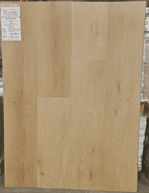 MOVING SALE - Saratoga Springs Collection - Butter Pecan - Rigid Core - Waterproof Flooring with Attached Cork - 9" x 72" Waterproof Luxury Vinyl Plank Flooring DE0313 SQFT Price : 3.79