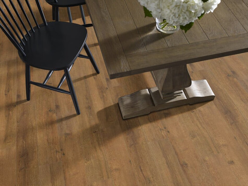 Shaw Cascade Classics Spice Brown - 12mm 6.34" x 47.8" Click Together Laminate 07010 SQFT Price : 2.59 room