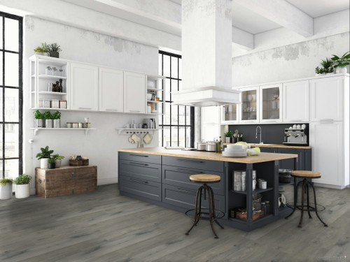 EXTREME WATER RESISTANT - Pacific Winds Collection - Pacific Dunes - 12mm - 8" x 47.63" Click Together Laminate with Attached Pad FOS14-384 SQFT Price : 2.59 room