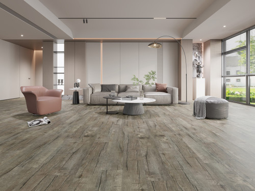 Silvaris Flooring - Atlantic SPC Collection Asheville Oak - 7" x 48" Waterproof Luxury Vinyl Plank Flooring with IXPE Backing ASHE SQFT Price : 2.89 room