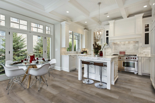 Tropical Flooring Montserrat Collection - Antique Pearl- 12 mm - 7.7" x 72" Click Together Laminate ANTIQUE room