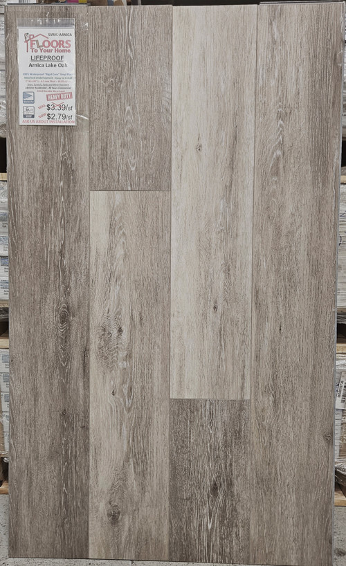 LIFEPROOF - Arnica Lake Oak - 7.13"x48.03" Click Lock Waterproof Vinyl Plank Flooring ARNICA