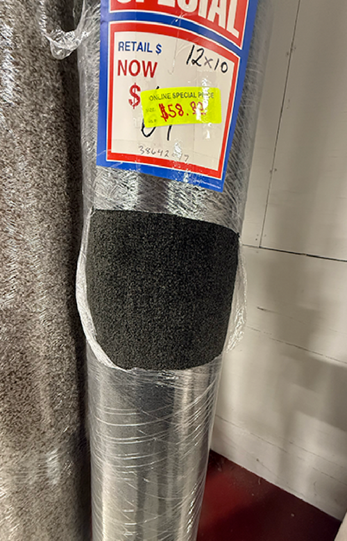 CARPET REMNANT - 12x10 (120 sq ft) - Mohawk 24 oz Commercial Nylon - Stain Resistant Carpet 38642047 SQFT Price : 0.89