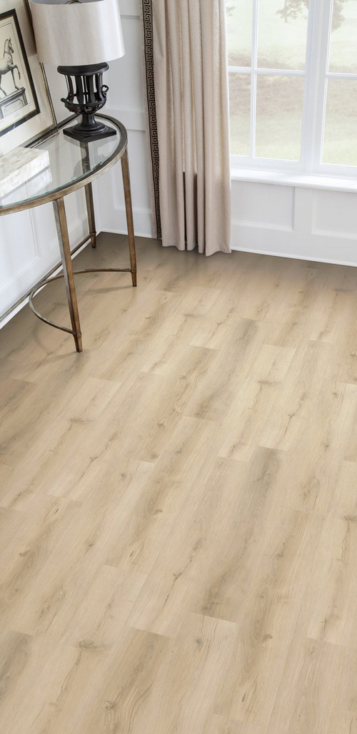 Golden Arowana - Manchester Ivory - Rigid Core - Waterproof Flooring with Attached Pad - 9.13" x 48" - Waterproof Luxury Vinyl Plank Flooring 811204 SQFT Price : 2.99 room