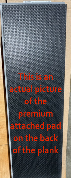 Premium Quality Syracuse Hickory - Rigid Core - 9"x48" Waterproof Luxury Vinyl Plank Flooring with Attached Pad SYRACUSE