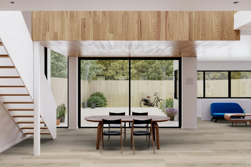 Syracuse Hickory - Rigid Core - 7"x48" Waterproof Luxury Vinyl Plank Flooring with Attached Pad SYRACUSE
