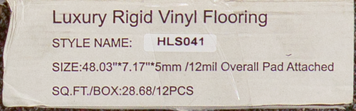 PRICE DROP ALERT - HomeLike Flooring - Alpine Oak - Rigid Core - Waterproof Flooring with Attached Pad 7.17" x 48.03" Waterproof Luxury Vinyl Plank Flooring HLS038 SQFT Price : 2.39