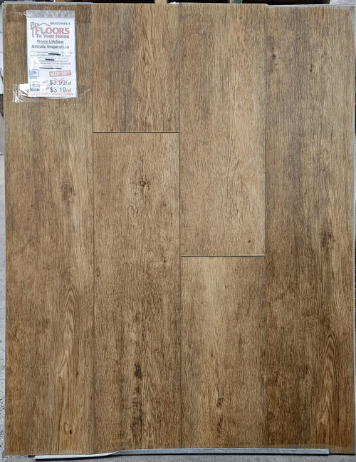 Bruce LifeSeal Reserve - Artistic Inspiration Rigid Core Waterproof Flooring 9" x 60" Waterproof Luxury Vinyl Plank Flooring BRLR91RK03EC