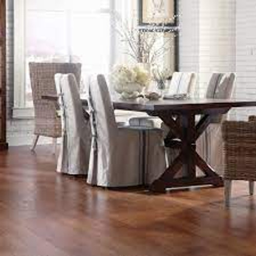 Mullican Blue Ridge Hickory Vintage Barrel Hand Scraped 5" Wide  Engineered Hardwood Flooring 23002 room