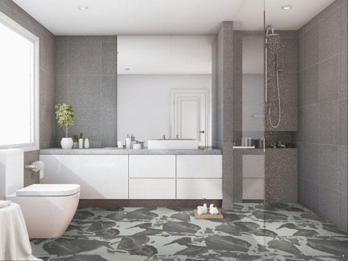 PREMIUM PRODUCT - GREAT PRICE - Unearthed Beauty by Karastan - Luxecraft Lace 18" x 36" Waterproof Enhanced Luxury Vinyl Tile room
