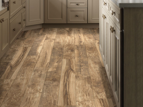 Shaw Repel Woodhaven - Composed Gold - 12mm - 6.18" x 50.79" Click Together Laminate  02015 room