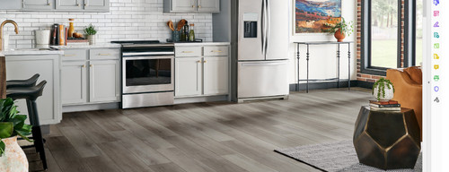 Armstrong Vantage - Hickory Bridge - Tenacious Taupe - Waterproof Rigid Core Luxury Vinyl Plank Flooring 7"x 60" with Attached Cork  A6932-771 SQFT Price : 2.99