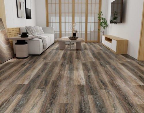 ULTRA SUNSHINE PLANK COLLECTION - Casked Age Oak - SPC Rigid Core - Waterproof Flooring with Attached Pad 9" x 60" Waterproof Luxury Vinyl Plank Flooring 20036 SQFT Price : 3.99 room