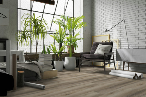 PREMIUM PRODUCT - Worth Avenue Collection - Bonita Springs - Rigid Core - Waterproof Flooring with Attached Pad 9" x 59" Waterproof Luxury Vinyl Plank Flooring K7033A-7 SQFT Price : 3.39 room