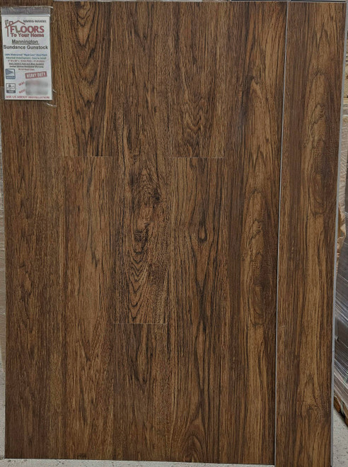 MOVING SALE - Mannington Adura Max Plank - Sundance Gunstock - 6" x 48" HydroLoc Core with Attached Pad MAX001 SQFT Price : 3.39