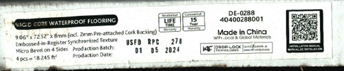 MOVING SALE - Saratoga Springs Collection - Northshire Oak - Rigid Core - Waterproof Flooring - 9" x 72" Waterproof Luxury Vinyl Plank Flooring DEO288 SQFT Price : 3.39