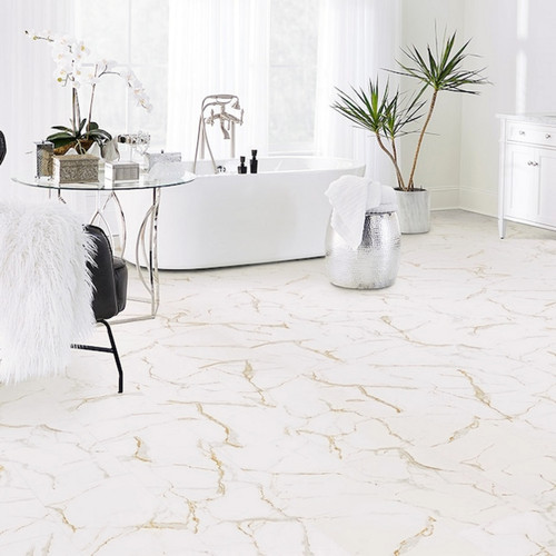 Pergo  Rome Marble Rigid Core 12" x 24" Waterproof Vinyl Plank with Attached Pad 67869-110 SQFT Price : 2.99