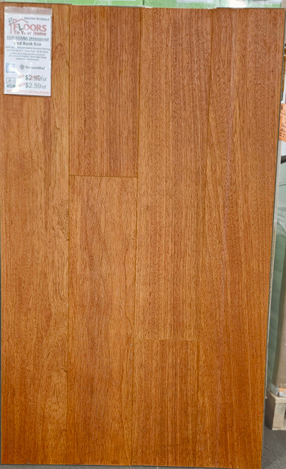 DURAVANA Waterproof Hybrid Flooring - Red Bank Koa - 7.56" x 50.63" - 9 mm Thick with Attached Pad REDBANK SQFT Price : 2.99