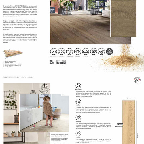 PRICE DROP ALERT - Krono Swiss Artureon Waterproof Hybrid Flooring - Realp Oak - 7.60" x 54.33" 8mm Thick - D80661CQ SQFT Price : 2.69